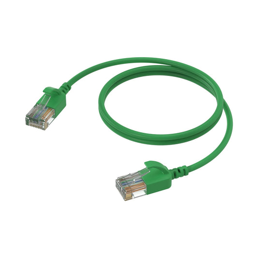 CAT6A Patchkabel (SLIM) - U/UTP | LSHF | Green | 2m