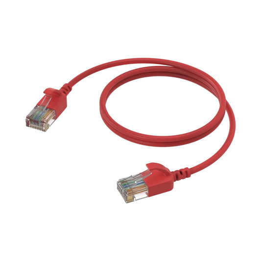 CAT6A Patchkabel (SLIM) - U/UTP | LSHF | Red | 2m