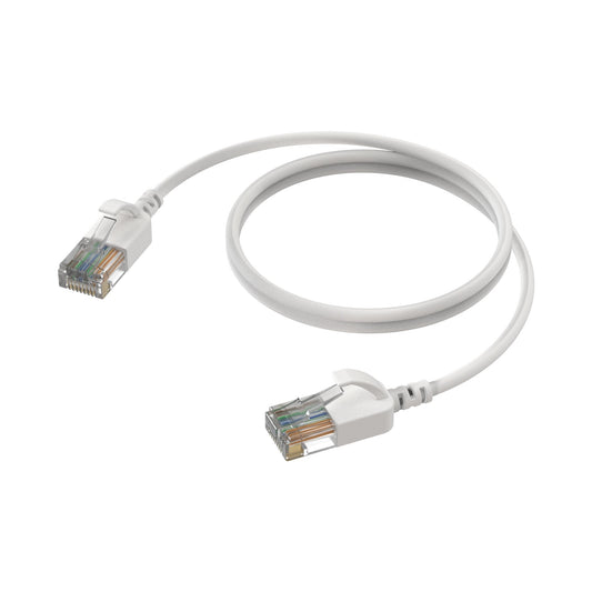 CAT6A Patchkabel (SLIM) - U/UTP | LSHF | White | 0,15m